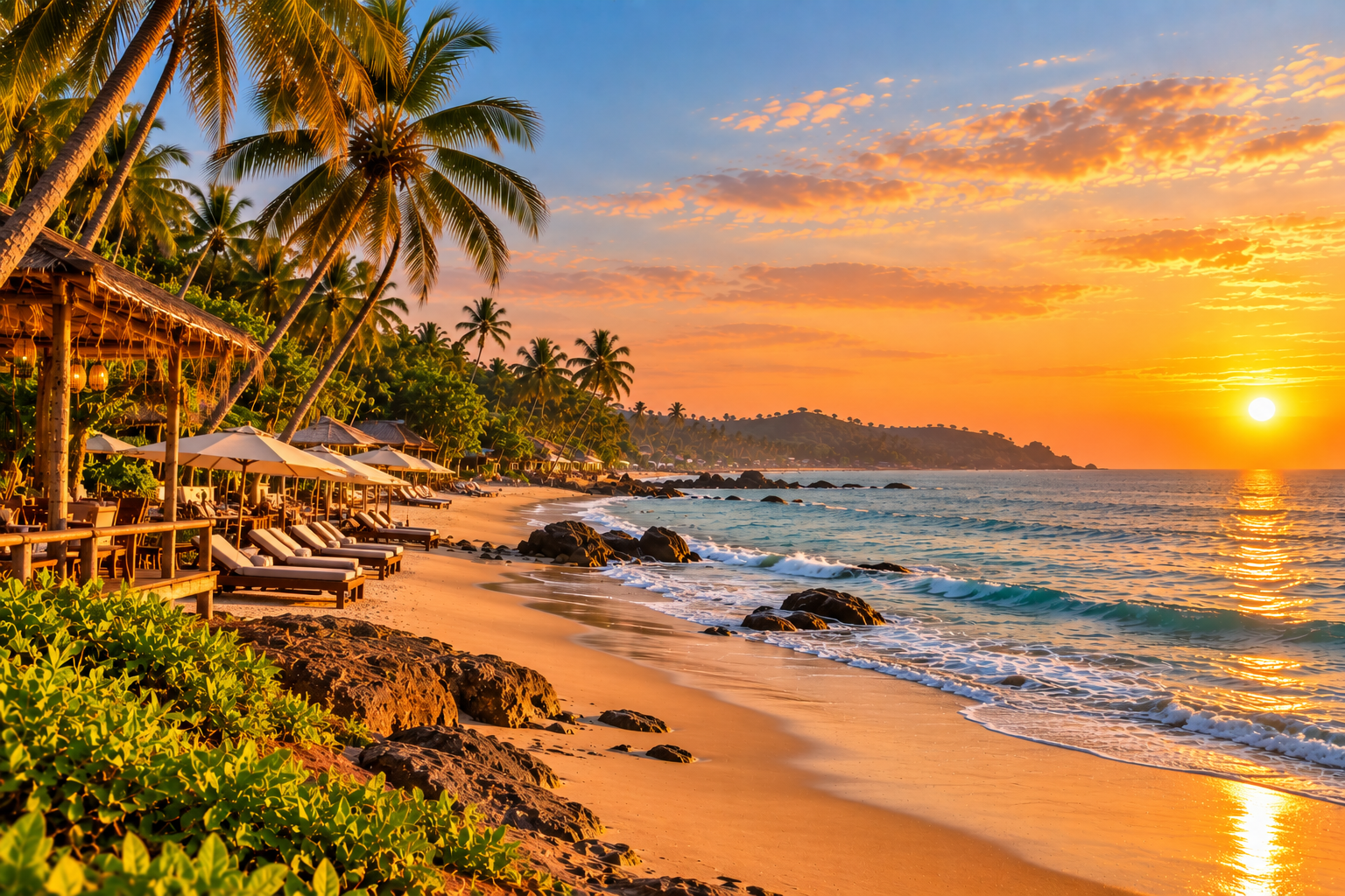 Quiet North Goa beach scenery representing an Ashwem versus Mandrem stay comparison