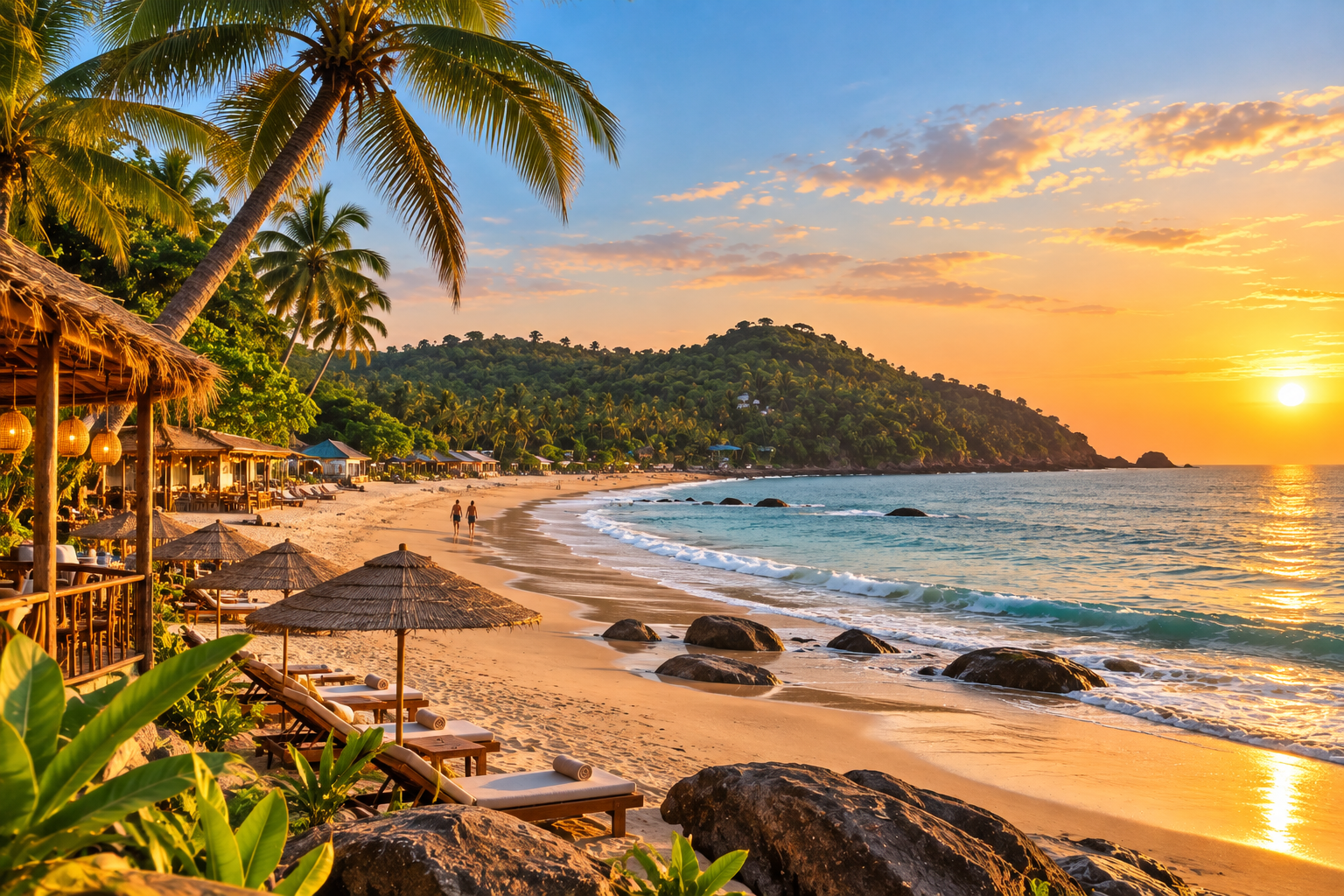 North Goa beach scenery representing a Candolim versus Calangute stay comparison